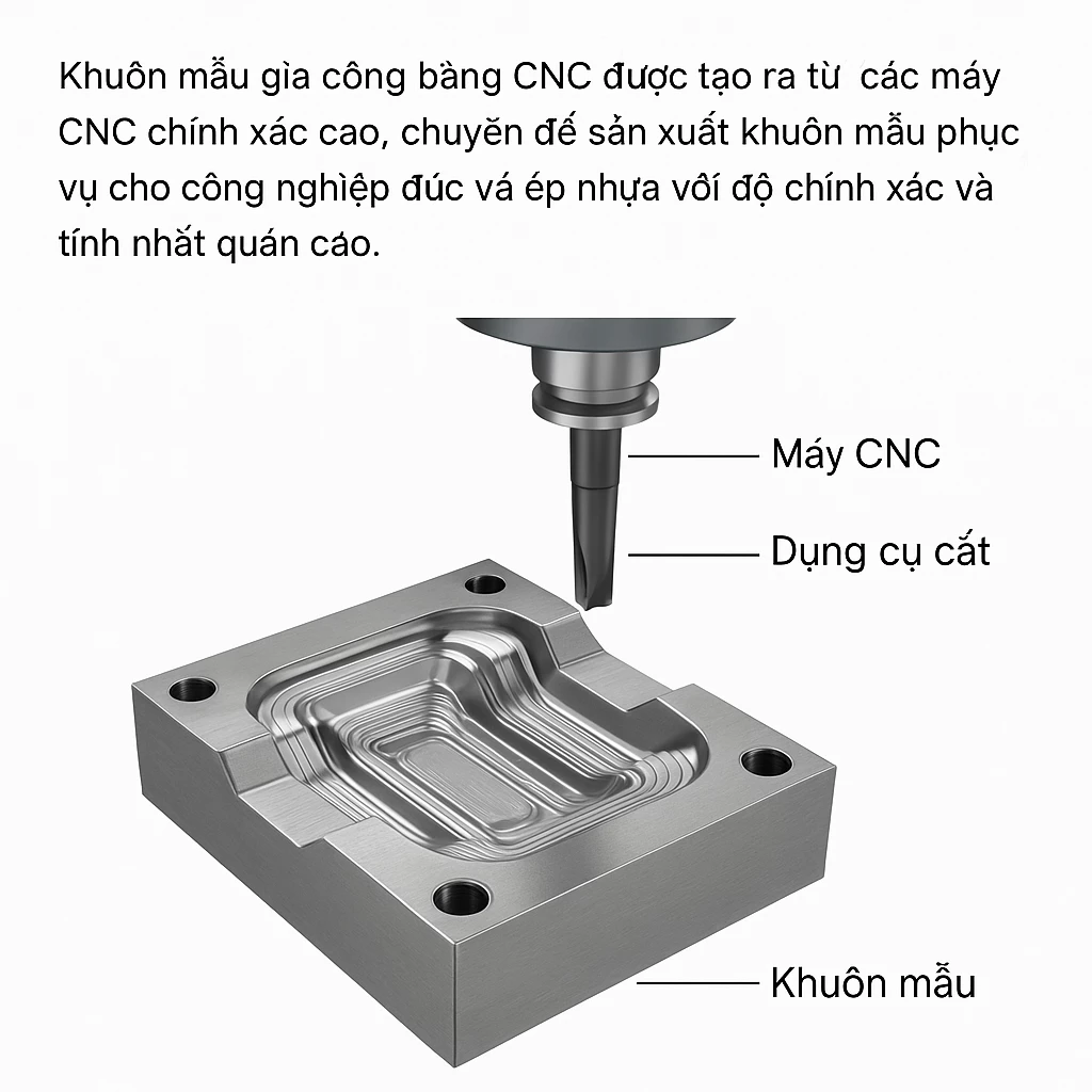 Gia Công Khuôn Mẫu Bằng CNC – Giải Pháp Chính Xác Cho Sản Xuất Công Nghiệp